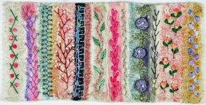 Felted Sampler with Embroidery W